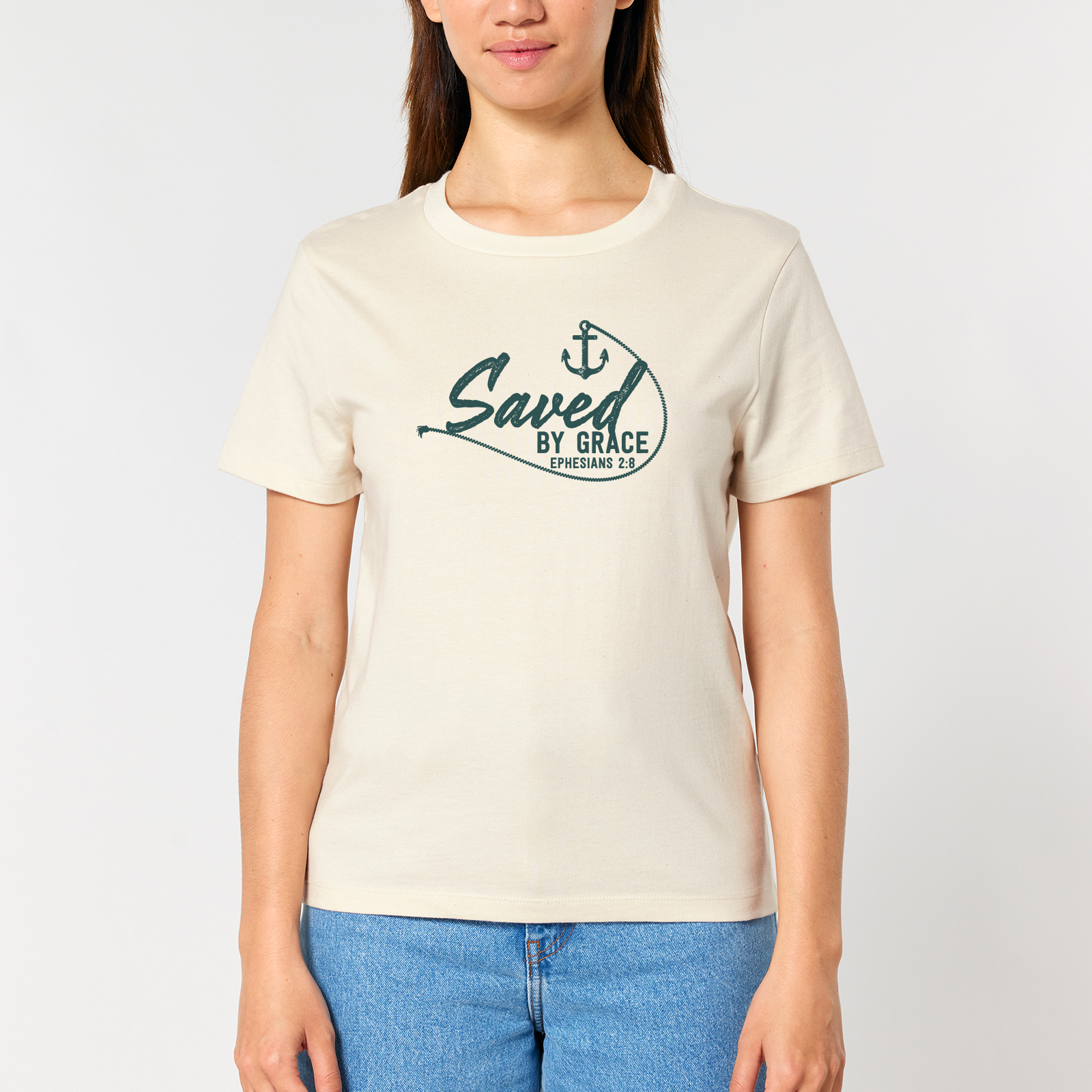 T-Shirt Saved (beige)-M