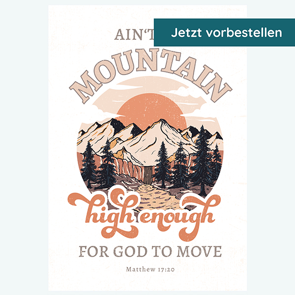 Postkarte – No Mountain high enough