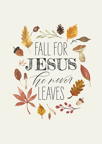 Postkarte – Fall for Jesus