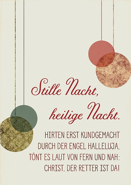 Postkarte - Stille Nacht