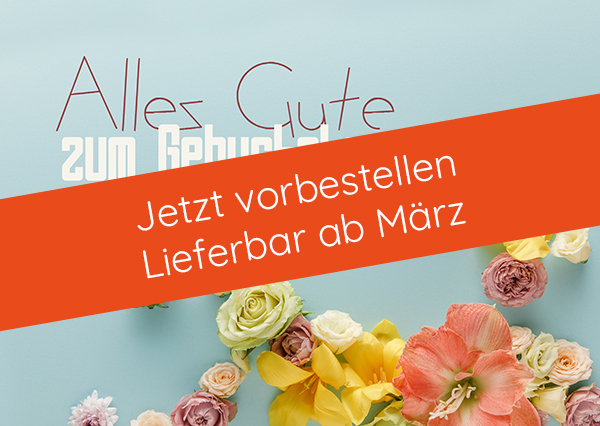 Postkarte – Alles Gute zum Geburtstag (Blüten)