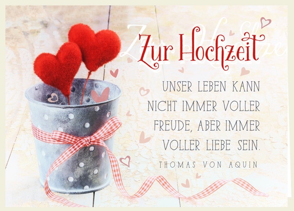 Doppelkarte - Hochzeit - voller Liebe