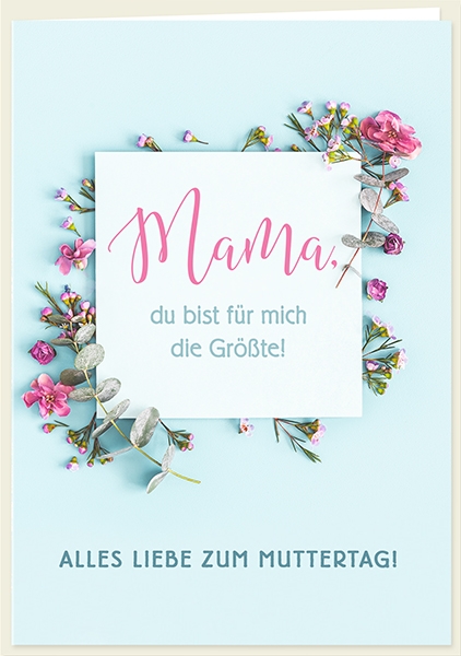 Doppelkarte - Mama - Die Größte