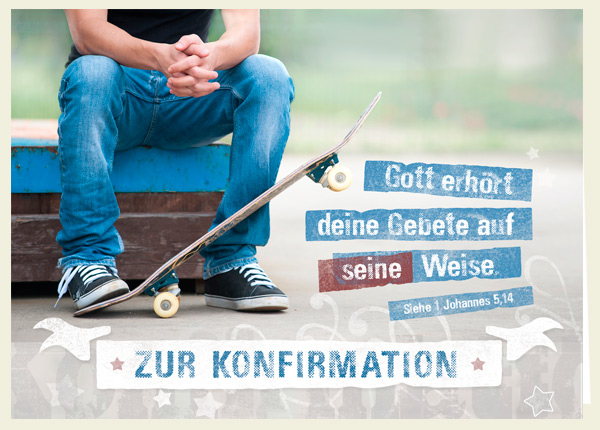 Doppelkarte - Zur Konfirmation - Gebete