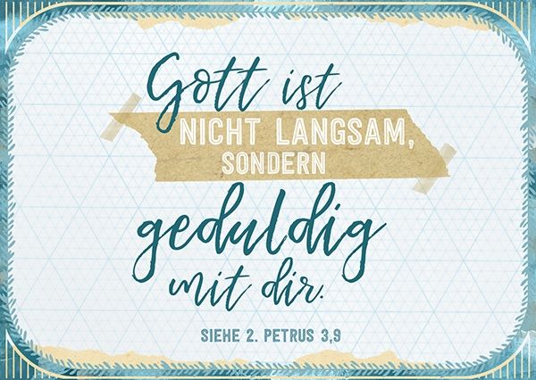 Postkarte - Geduldig