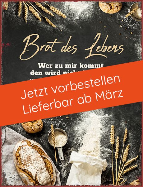 Metallschild groß – Brot des Lebens