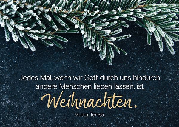 Postkarte – Weihnachten - Jedes Mal