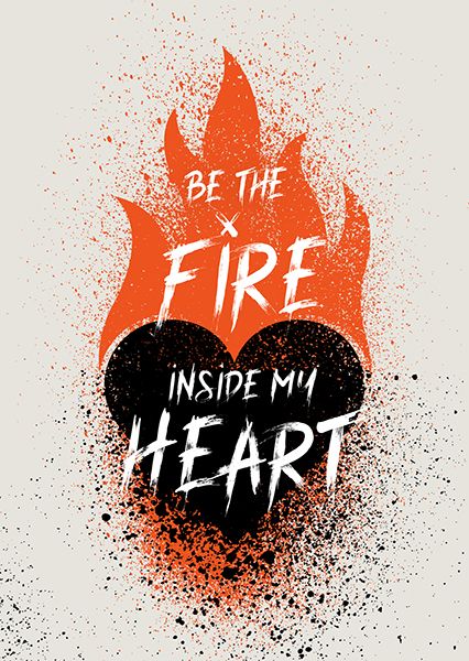 Postkarte – Be the fire