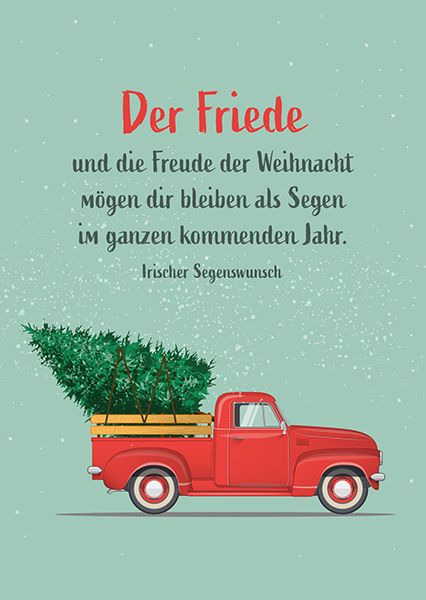 Postkarte – Weihnachten – Der Friede