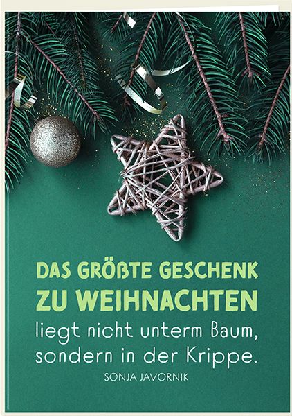 Faltkarte – Das größte Geschenk zu Weihnachten