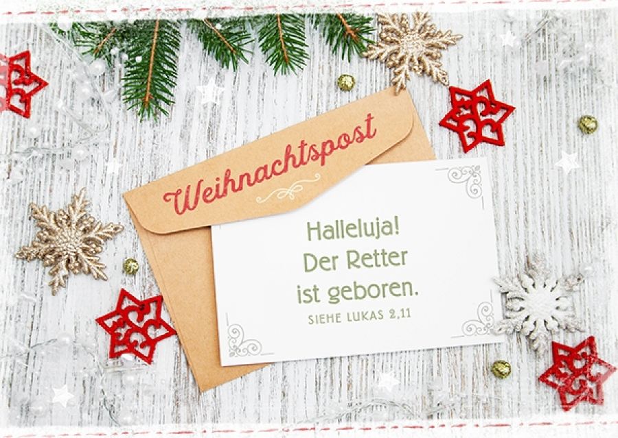 Postkarte Weihnachtspost (Brief) SegensArt